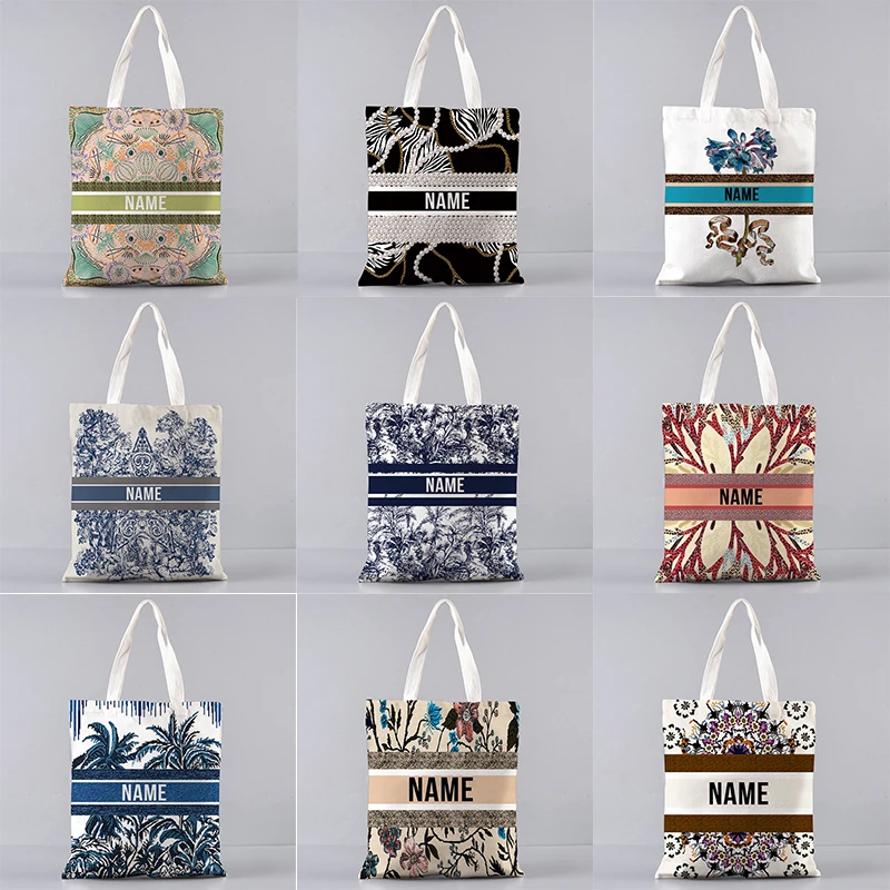 Luxury Bags Brand Names - Bolso de mano de lona con