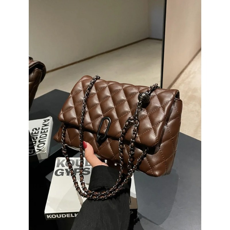 Luxury Bags For School - Bolso de Cadena Acolchado con Diamantes