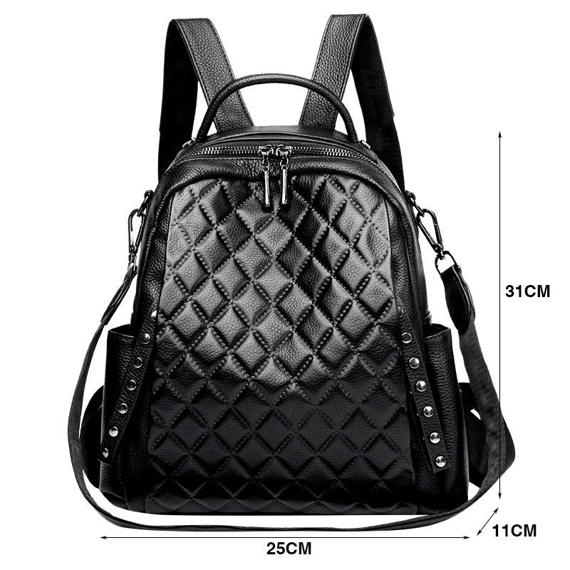 Mochila De Cuero genuino para  - Luxury Bags For School reseña y precio