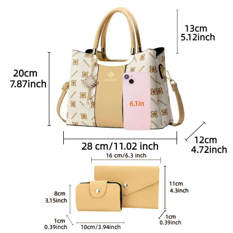 Bolsos de Mano Estampados de L - Luxury Bags With Zipper reseña y precio