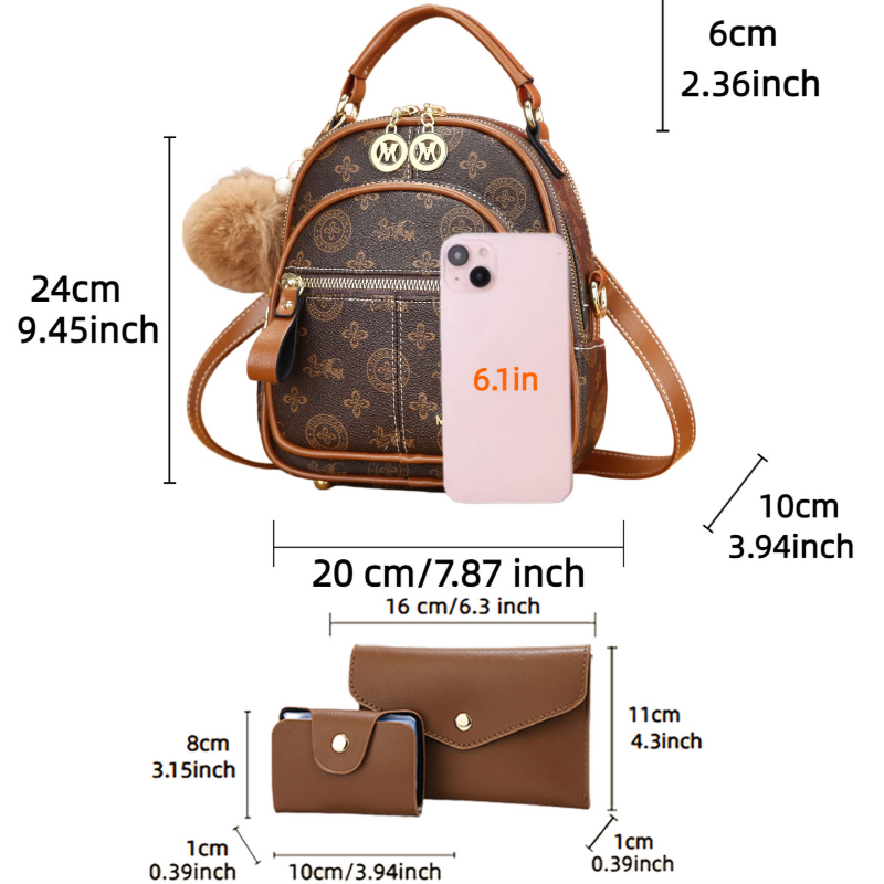 Conjunto de 3 bolsos para muje - Luxury Bags With Zipper reseña y precio