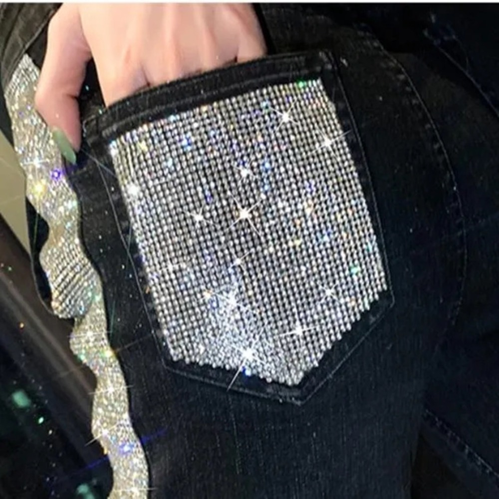 Parches de diamantes de imitac - Luxury Bags And Shoes reseña y precio