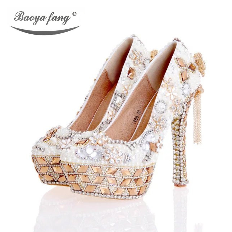 Zapatos de boda de cristal de  - Luxury Bags And Shoes reseña y precio