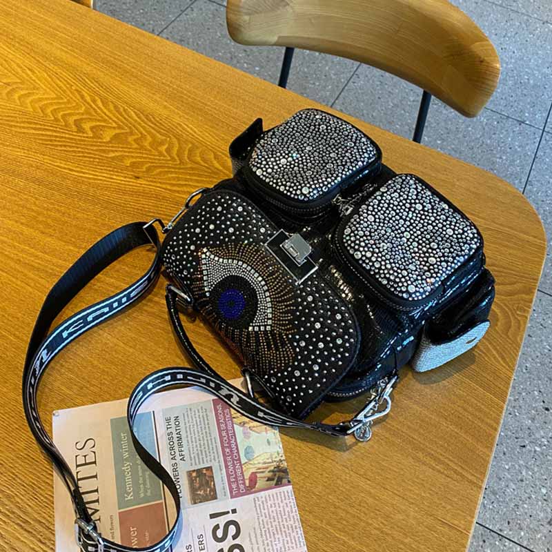 Mochila De Cuero PU con diaman - Luxury Bags For School reseña y precio