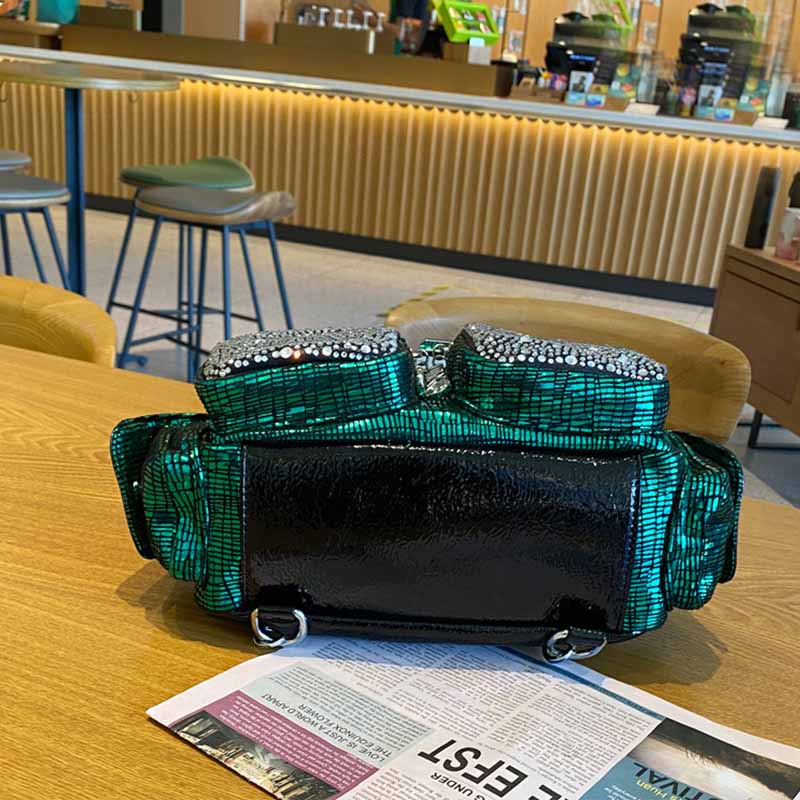 Mochila De Cuero PU con diaman - Luxury Bags For School reseña y precio
