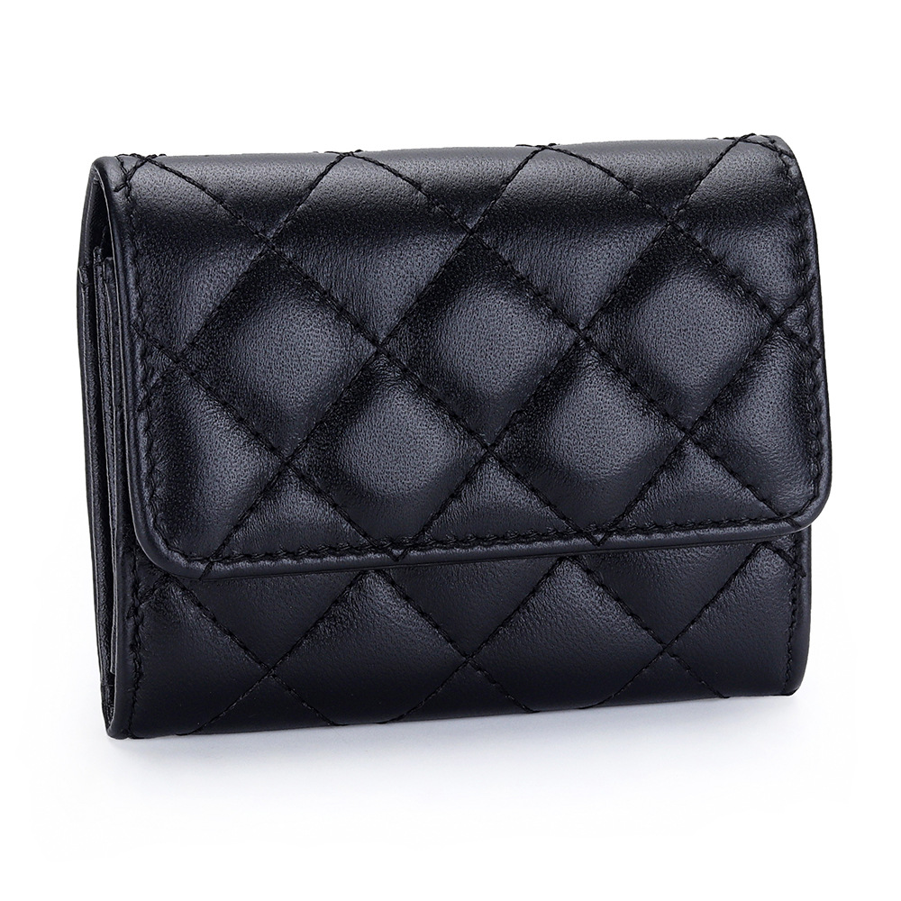 Tarjetero acolchado de piel de - Luxury Bags Brand Names reseña y precio