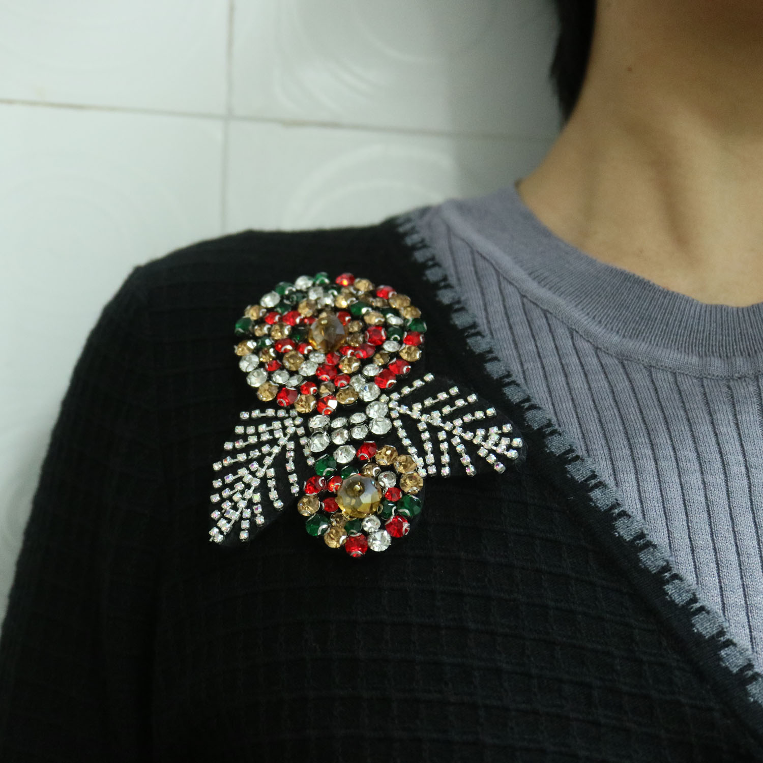 Lote de 2 parches de diamantes - Luxury Bags Photos reseña y precio
