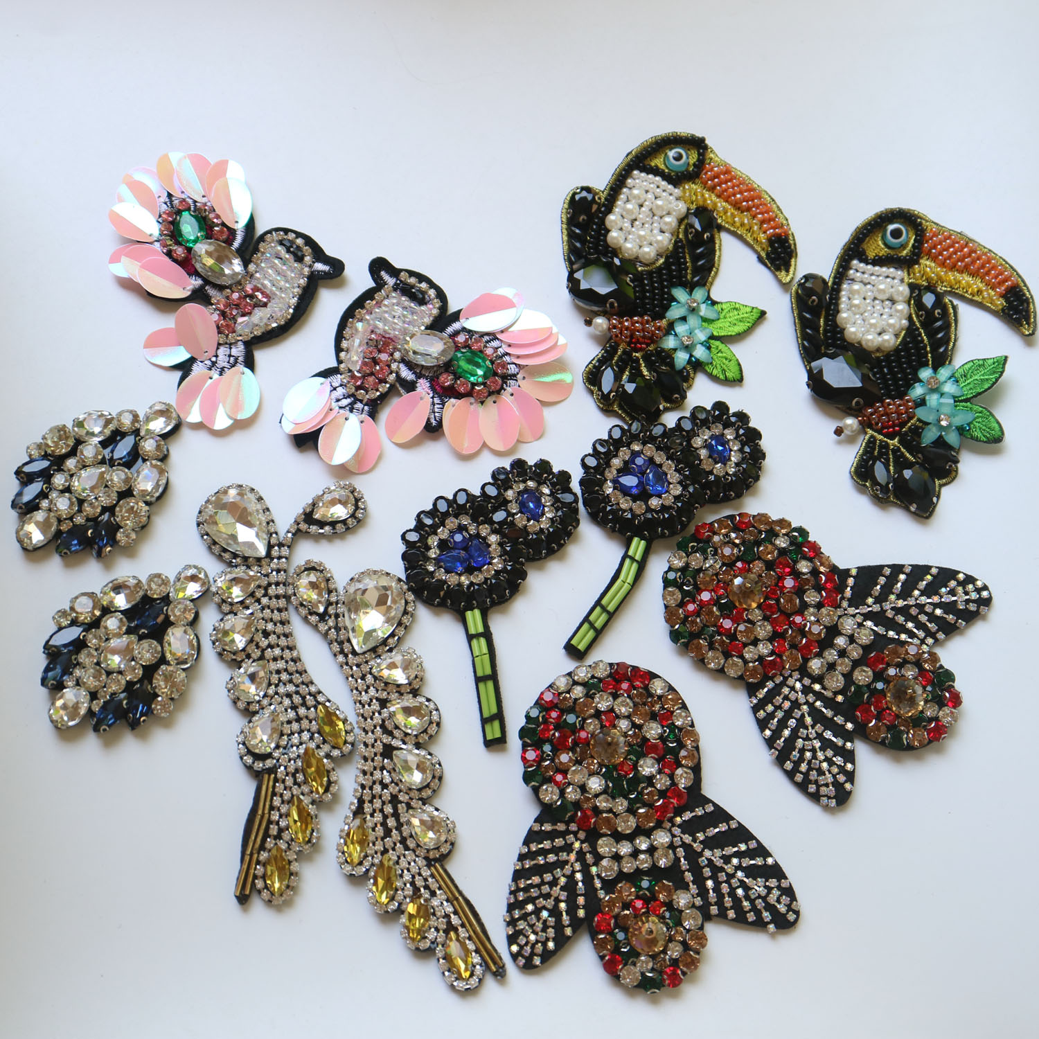 Lote de 2 parches de diamantes - Luxury Bags Photos reseña y precio